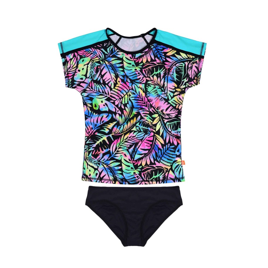 Sista ( Girls Sizes 8-16 ) Salty Ink Rashvest Set | 1284 Fever Rashvest Set Jungle