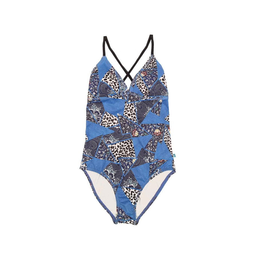 Ladies ( Sizes 6-18 ) Salty Ink One Piece | 252 S One Piece Boho Blue