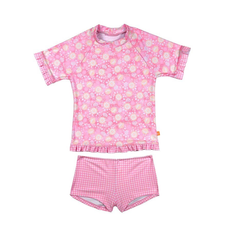 Lil Sista ( Girls Sizes 00-7 ) Salty Ink Rashvest Set | 1360 Miss Sunvest Set Holly