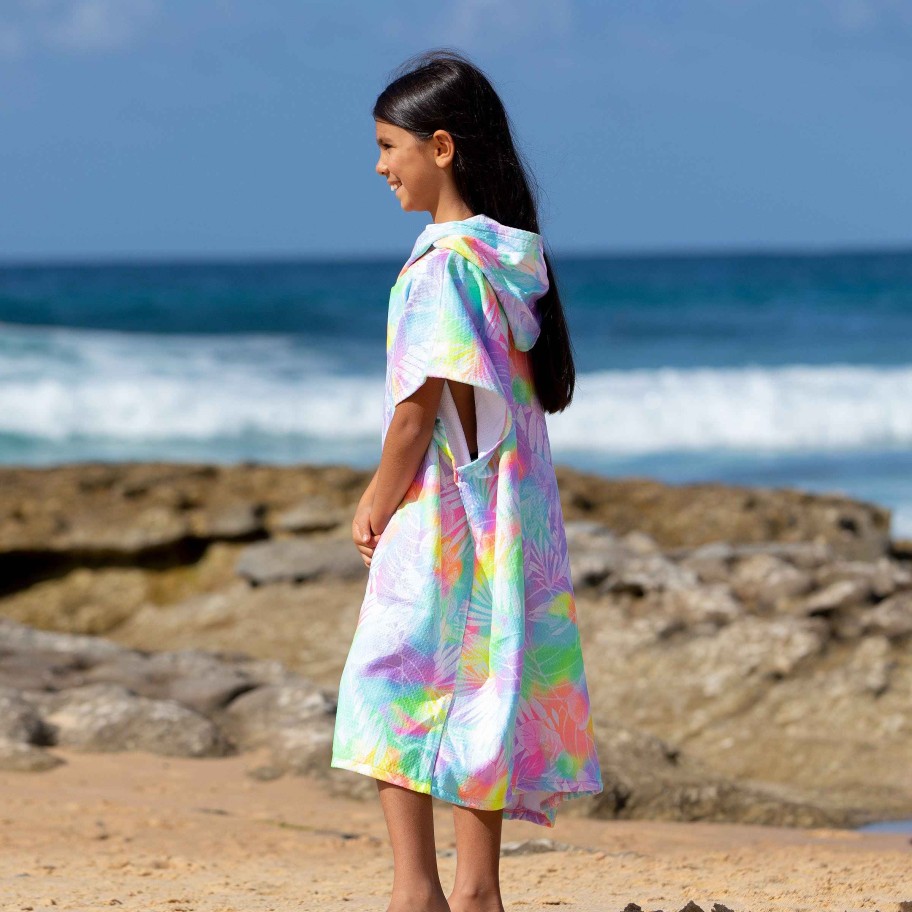 Sista ( Girls Sizes 8-16 ) Salty Ink Beach Towel | 1421 Hooded Poncho Honolulu