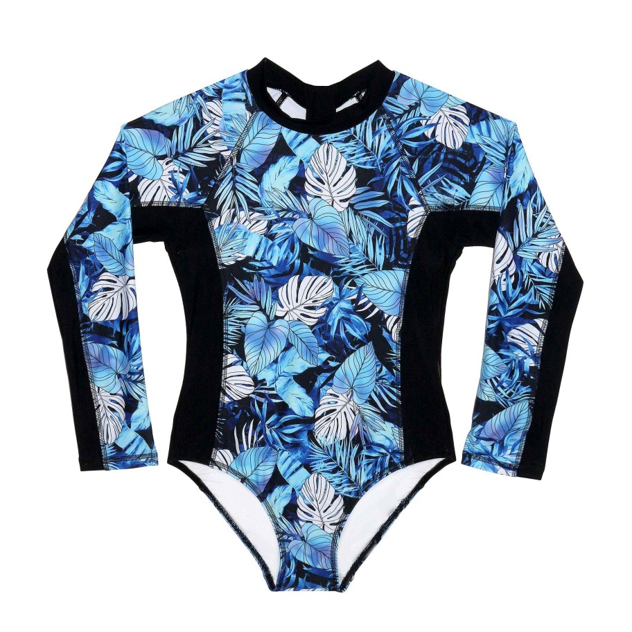 Sista ( Girls Sizes 8-16 ) Salty Ink Surf Suit | 1427 Coral Coast Long Sleeve Surfsuit