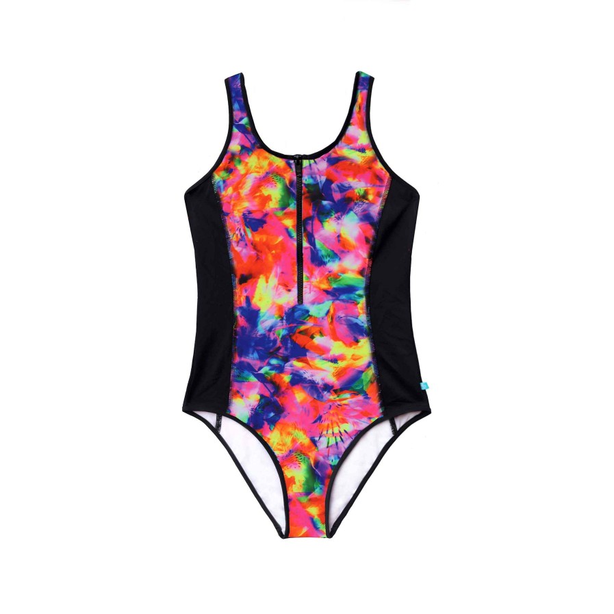 Ladies ( Sizes 6-18 ) Salty Ink One Piece | 2013 Sunset Zip Tank Ibiza