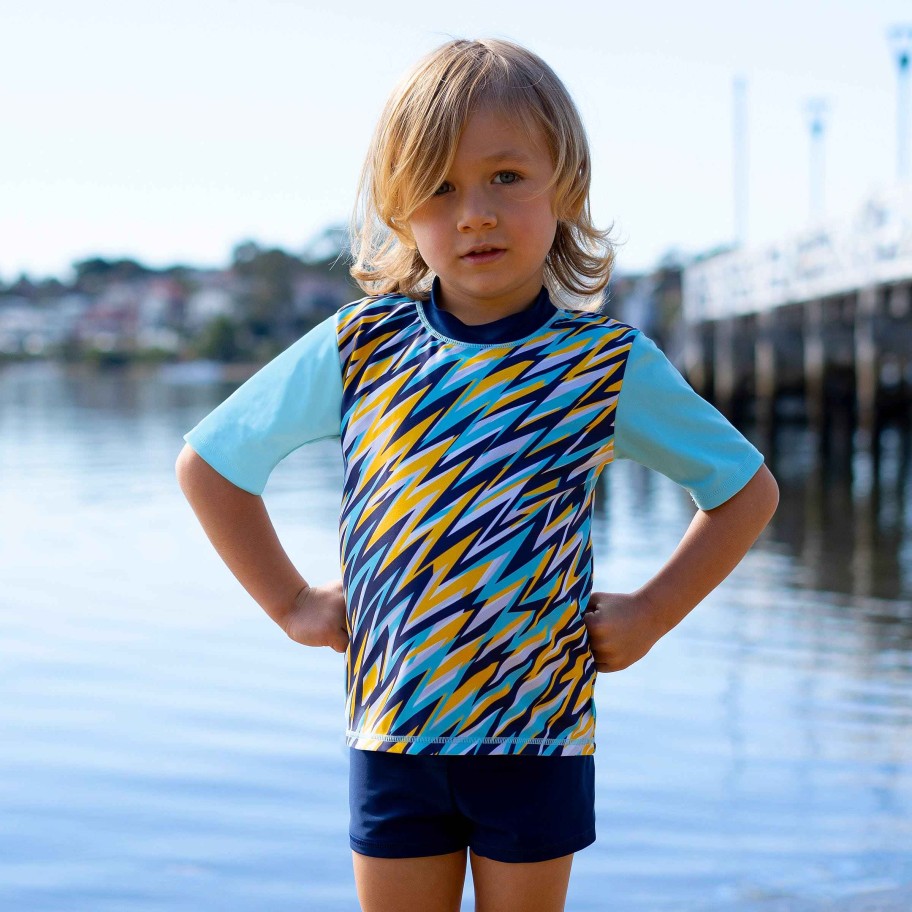 Boys ( Sizes 00-12) Salty Ink Rashvest Set | 409 Roar Rashvest Set Cosmik