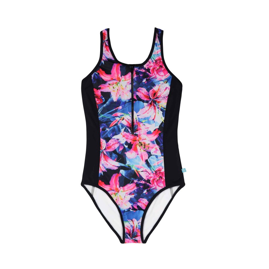 Ladies ( Sizes 6-18 ) Salty Ink One Piece | 2013 Cove Zip Tank Contiki