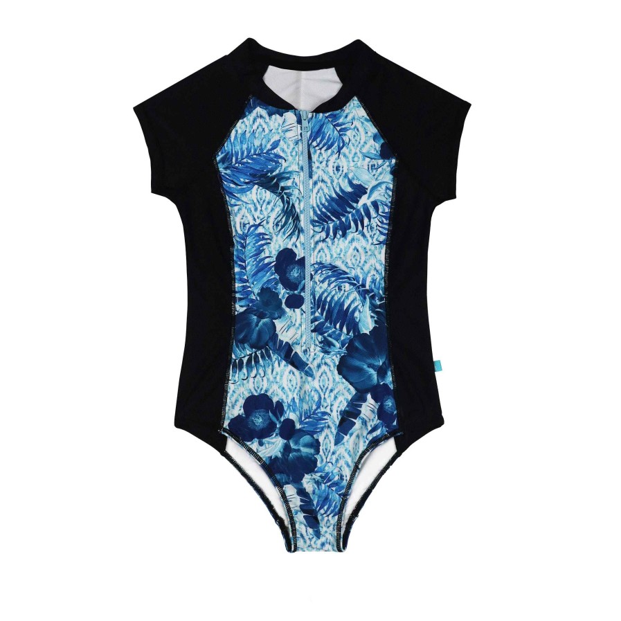 Ladies ( Sizes 6-18 ) Salty Ink Surf Suit | 2012 Surfsuit Blue Lagoon