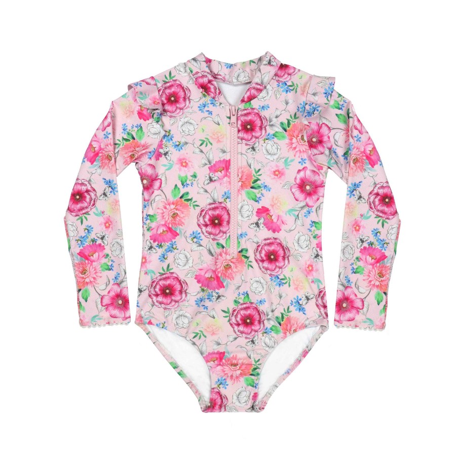 Lil Sista ( Girls Sizes 00-7 ) Salty Ink Sunsuit | 1266 Miss Poppy Sunsuit