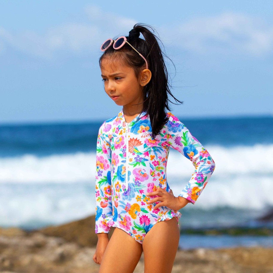 Lil Sista ( Girls Sizes 00-7 ) Salty Ink Sunsuit | 1444 Miss Sunsuit Leilani