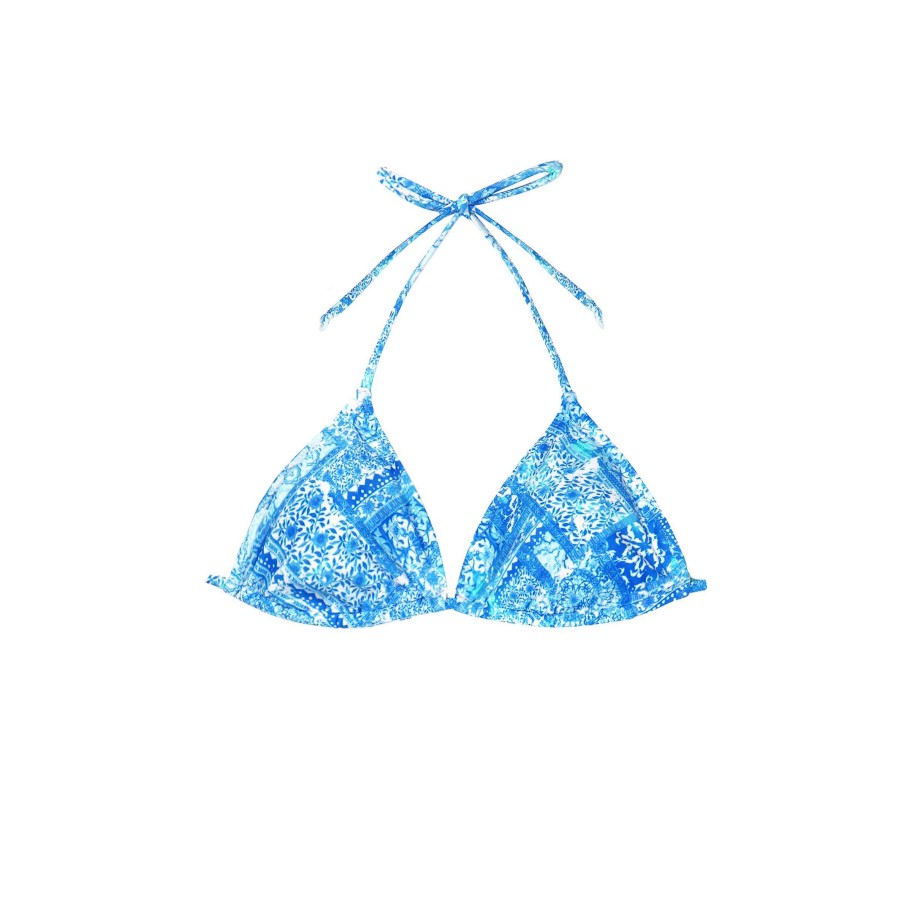 Ladies ( Sizes 6-18 ) Salty Ink Seperates Bra | 2024 St Tropez Slide Tri Blue Tropez