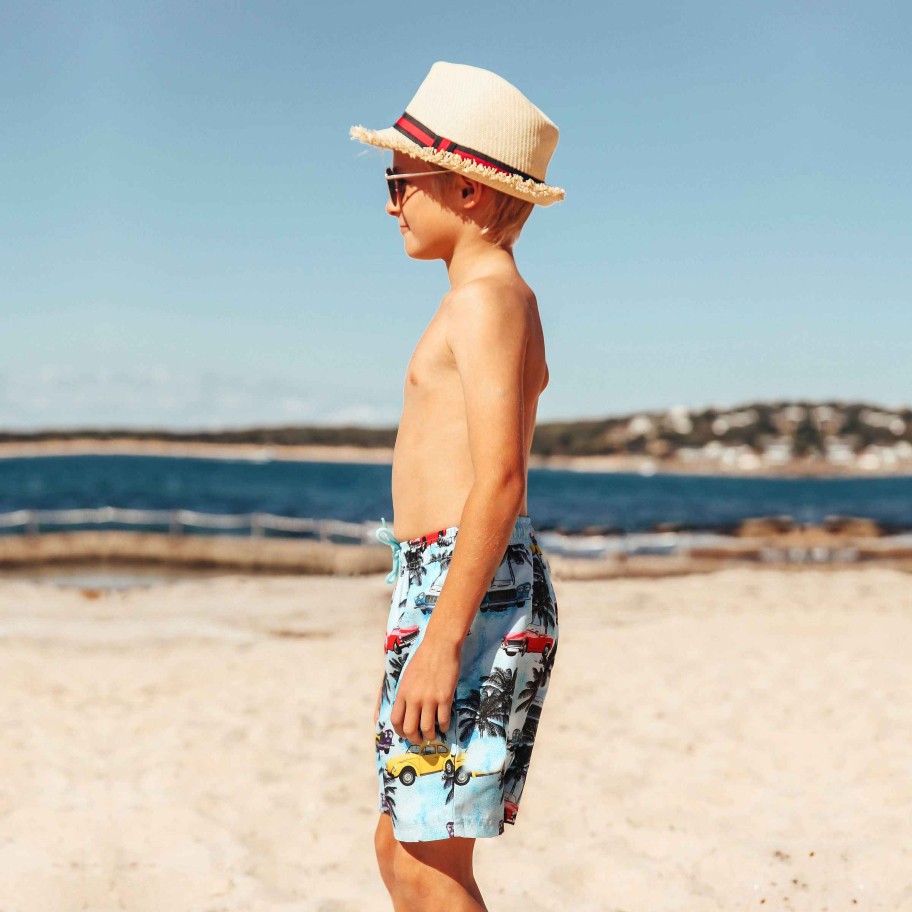 Boys ( Sizes 00-12) Salty Ink Boardshort | 411 Boardie Tropix