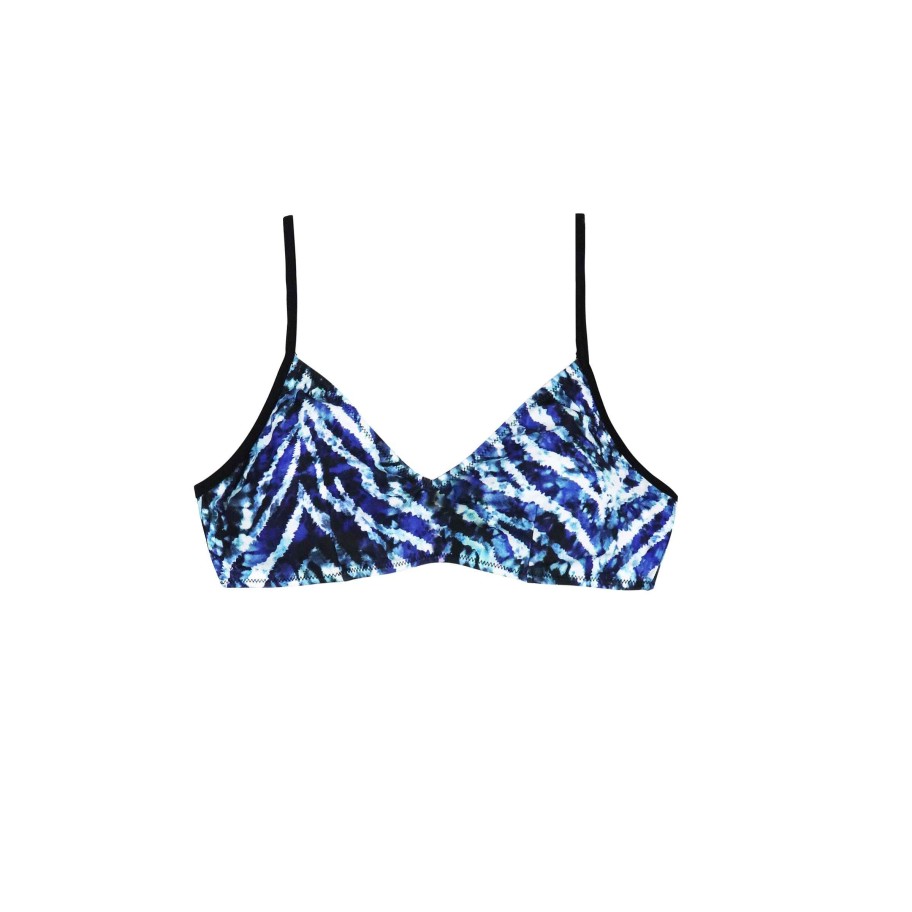 Ladies ( Sizes 6-18 ) Salty Ink Seperates Top | 2002 Wildside Gidget Bra Denim Zebra