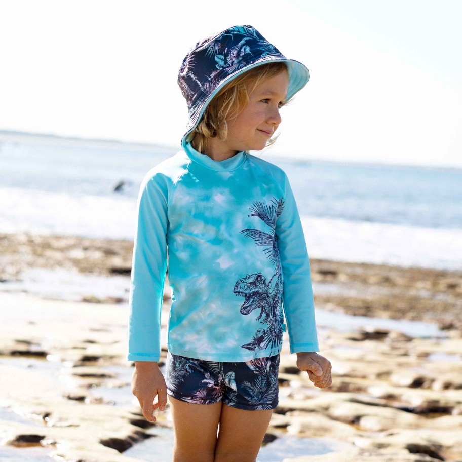 Boys ( Sizes 00-12) Salty Ink Rashvest | 407 Long Sleeve Rashvest Castaway