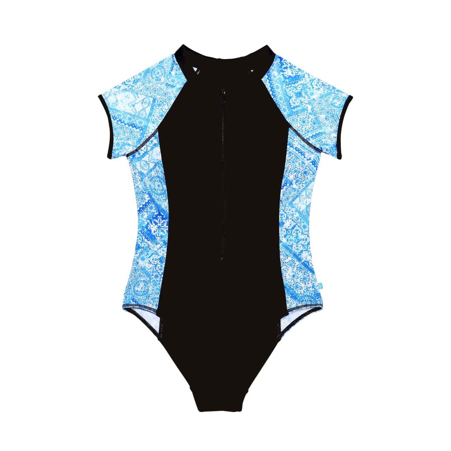 Ladies ( Sizes 6-18 ) Salty Ink Surf Suit | 287 St Tropez Surfsuit Blue Tropez