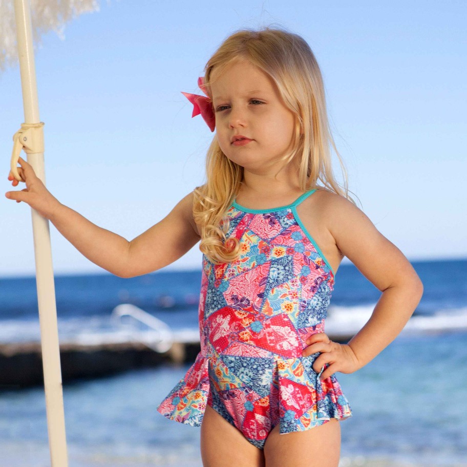 Lil Sista ( Girls Sizes 00-7 ) Salty Ink One Piece | 1009 Miss One Piece Batiki