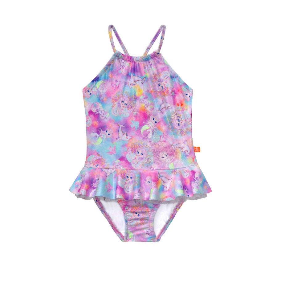 Lil Sista ( Girls Sizes 00-7 ) Salty Ink One Piece | 1326 Miss Sea Princess One Piece Pink Sea