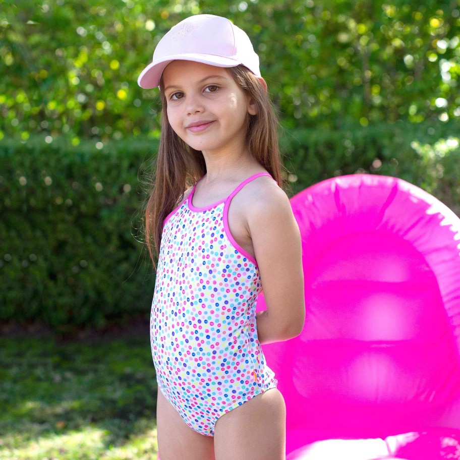 Lil Sista ( Girls Sizes 00-7 ) Salty Ink One Piece | 1005 Miss Fruitti One Piece Chlorine Resistant Fruitti Spot