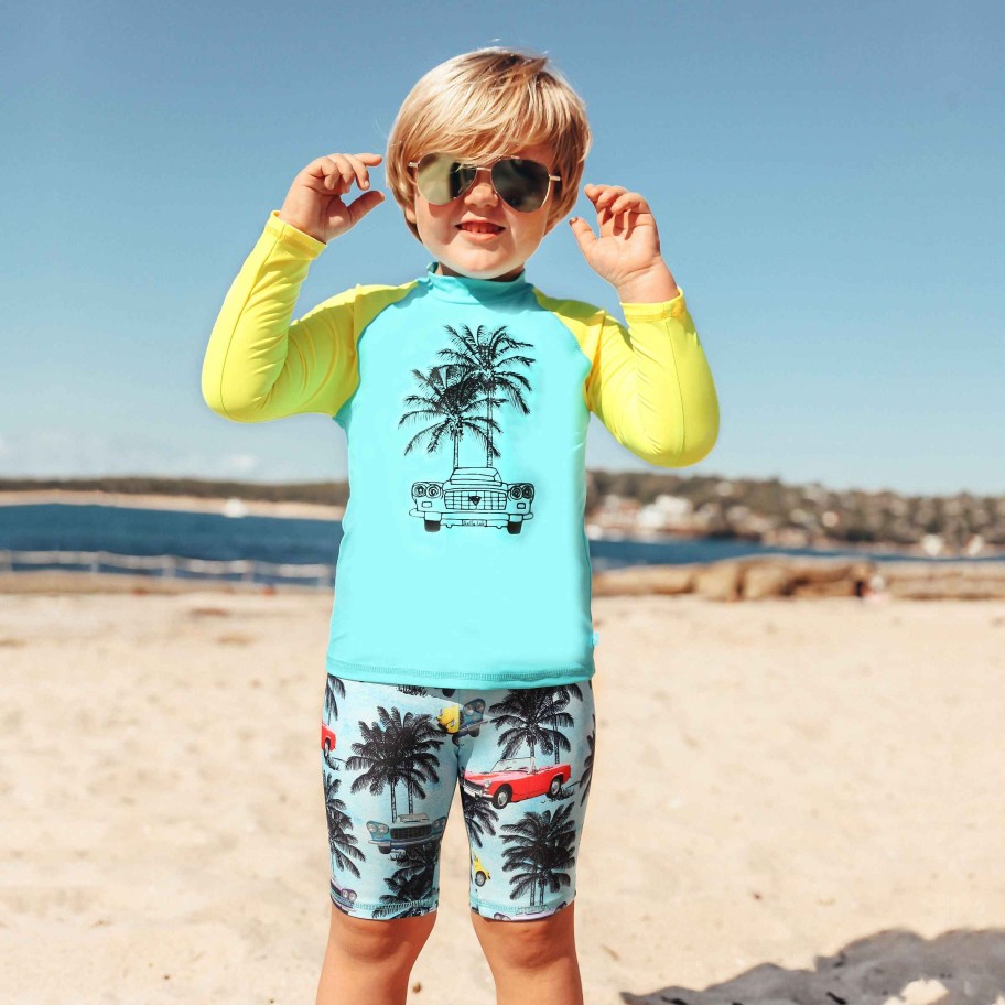 Boys ( Sizes 00-12) Salty Ink Rashvest | 407 Long Sleeve Rashvest Tropix