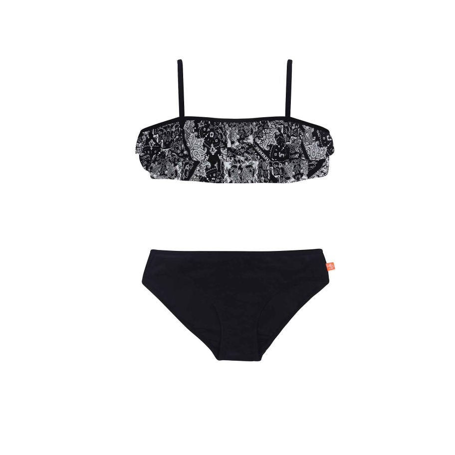 Sista ( Girls Sizes 8-16 ) Salty Ink Bikini | 1237 Venice Beach Tube Bikini