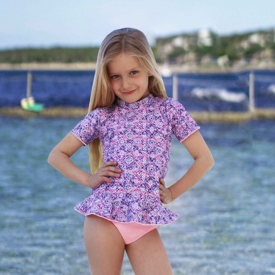 Lil Sista ( Girls Sizes 00-7 ) Salty Ink Sunvest Set | 1267 Miss Sunvest Set Indie