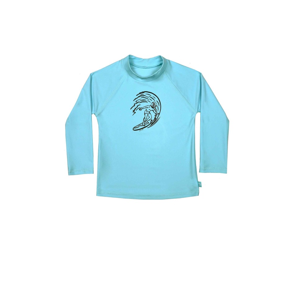 Boys ( Sizes 00-12) Salty Ink Rashvest | 407 Space Surfer Long Sleeve Rashvest