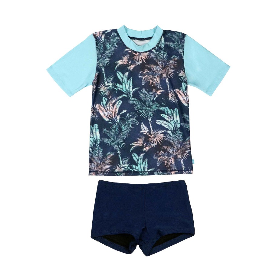 Boys ( Sizes 00-12) Salty Ink Rashvest Set | 409 Boys Rashvest Set Castaway