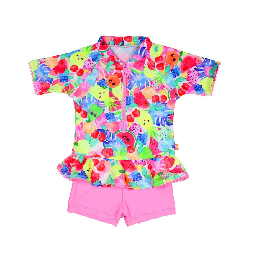 Lil Sista ( Girls Sizes 00-7 ) Salty Ink Playsuit | 1203 Miss Playsuit Fruitti