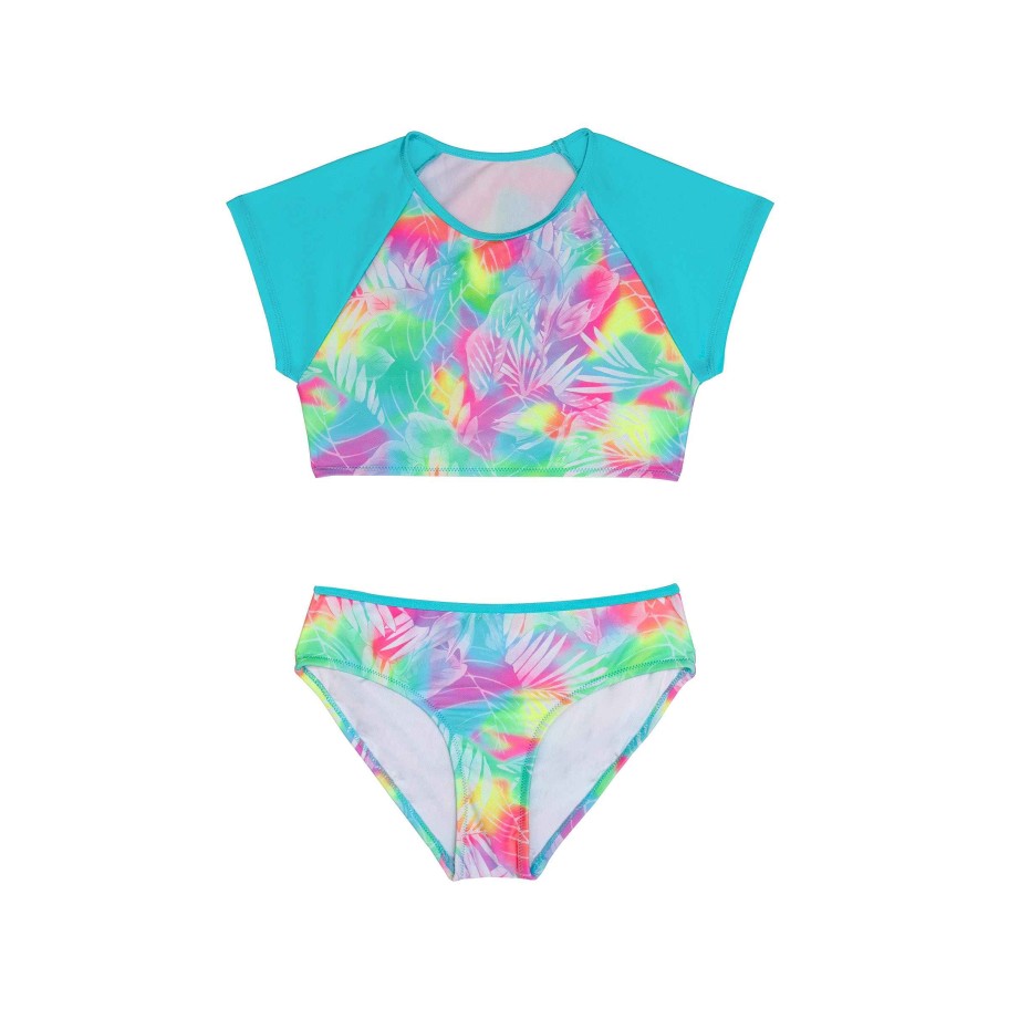 Sista ( Girls Sizes 8-16 ) Salty Ink Swimwear | 1387 Crop Bikini Honolulu