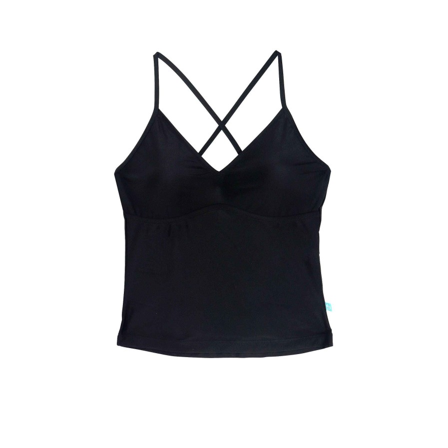 Ladies ( Sizes 6-18 ) Salty Ink Seperates Top | 2023 Salty Singlet Black