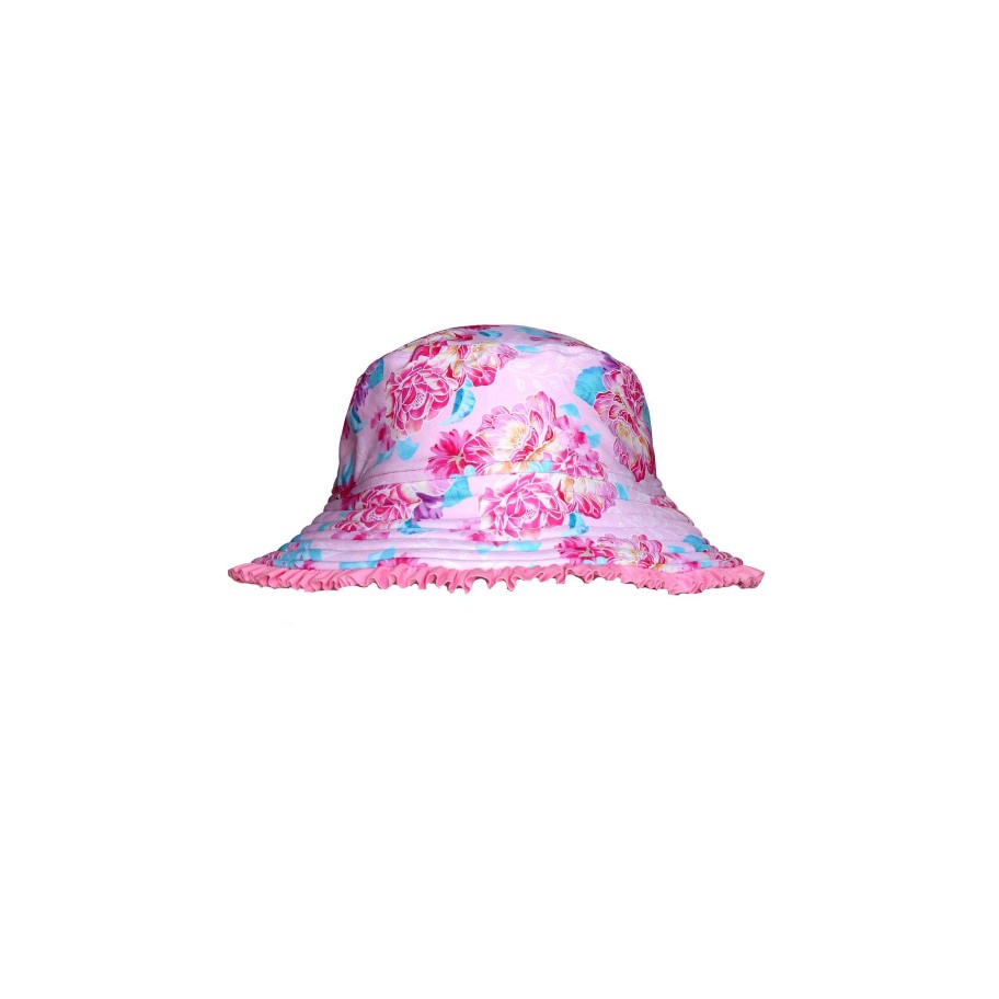 Lil Sista ( Girls Sizes 00-7 ) Salty Ink Swim Hat | 1172 Miss Sunhat Bloom