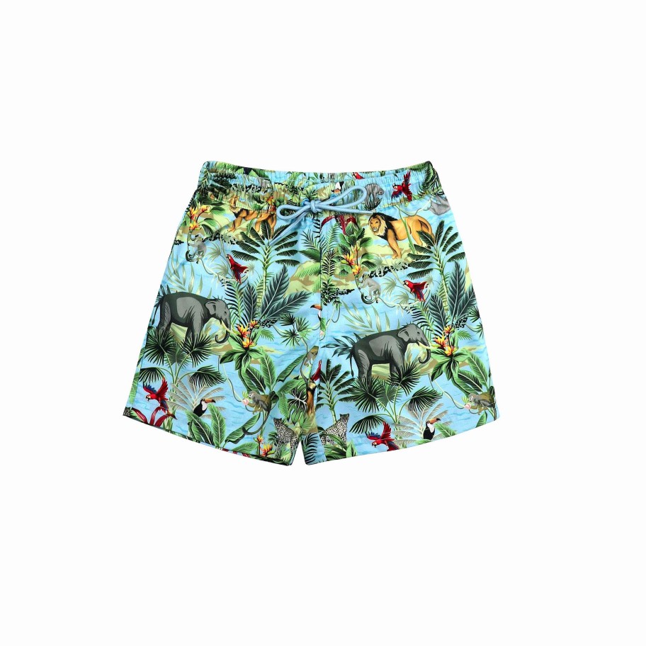 Boys ( Sizes 00-12) Salty Ink Boardshort | 411 Treasure Boardie Island