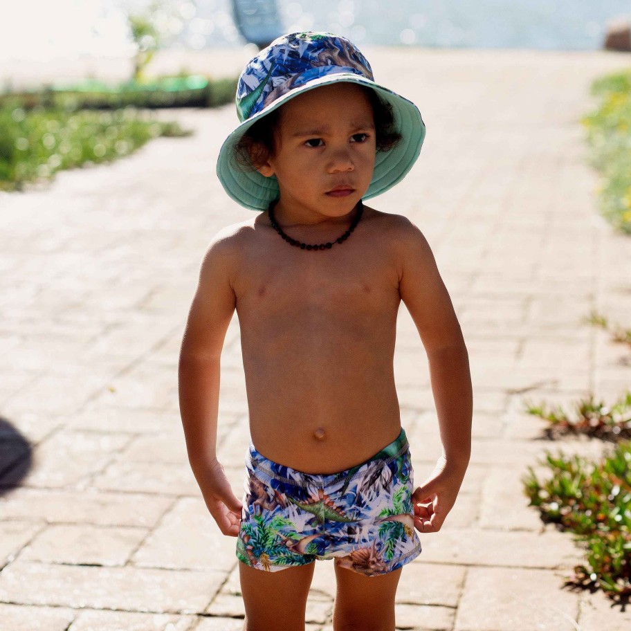 Boys ( Sizes 00-12) Salty Ink Euroleg | 401 Safari Euroleg Dino