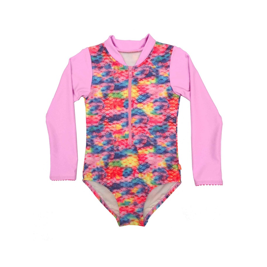 Lil Sista ( Girls Sizes 00-7 ) Salty Ink Sunsuit | 1113 Miss Mermaid Sunsuit