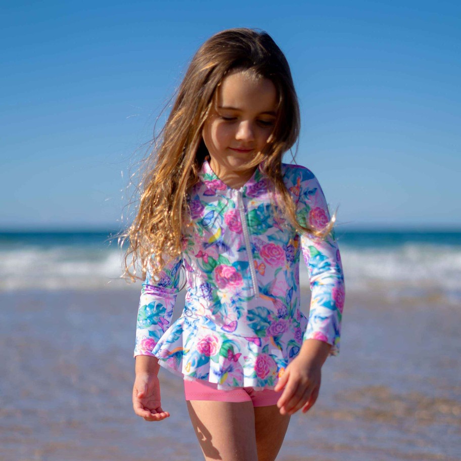 Lil Sista ( Girls Sizes 00-7 ) Salty Ink Playsuit | 1330 Miss Playsuit Hawaii