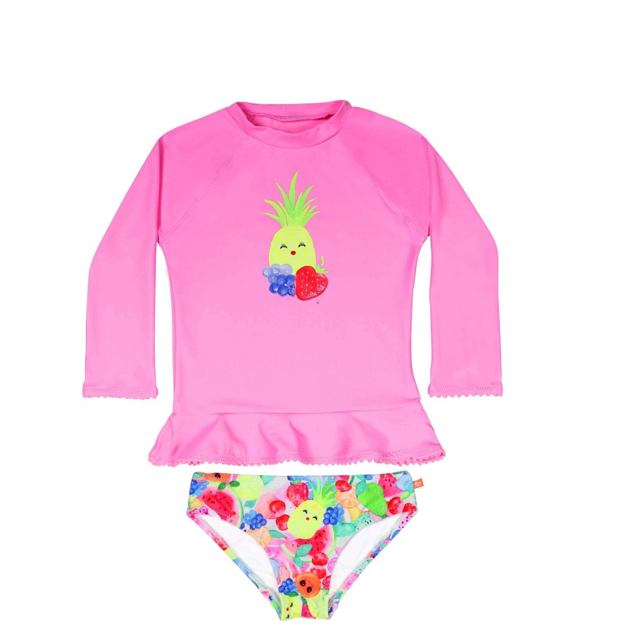 Lil Sista ( Girls Sizes 00-7 ) Salty Ink Rashvest Set | 1201 Miss Sunvest Set Fruitti