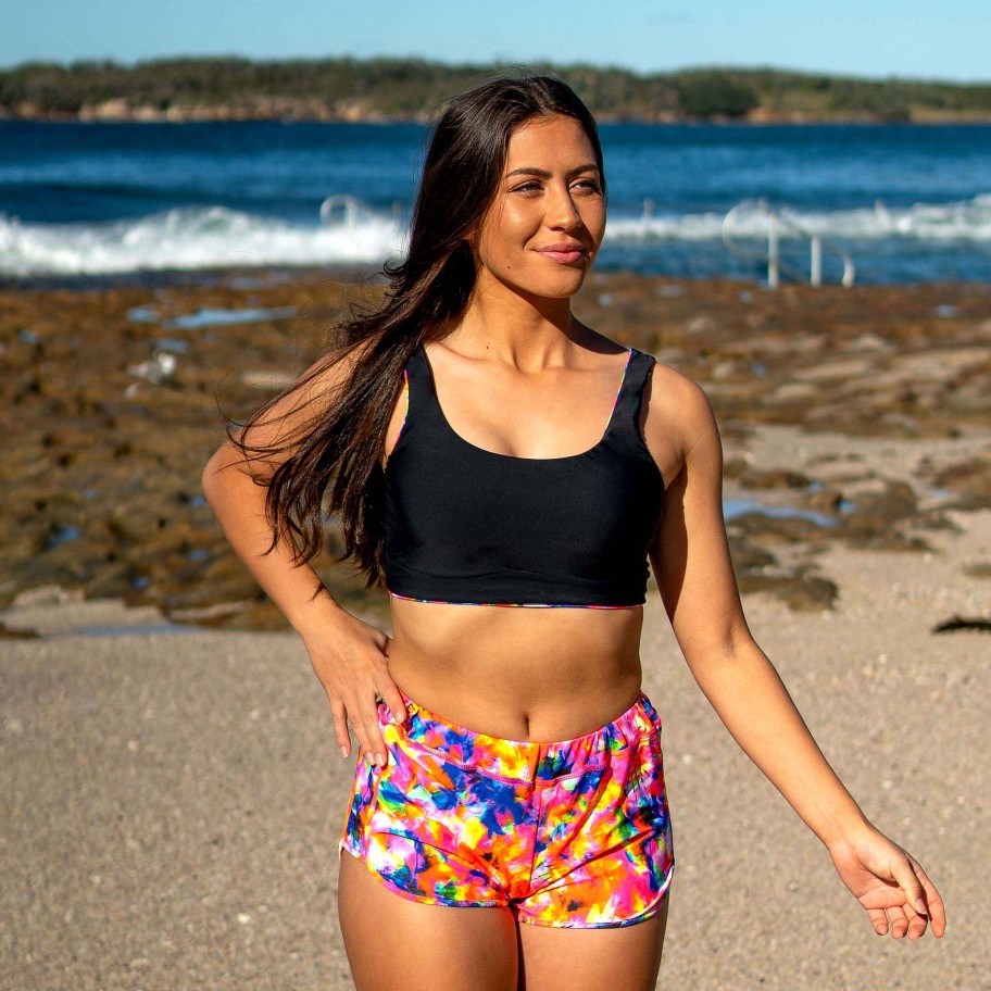 Ladies ( Sizes 6-18 ) Salty Ink Boardshort | 2030 Sunset Boardie Ibiza