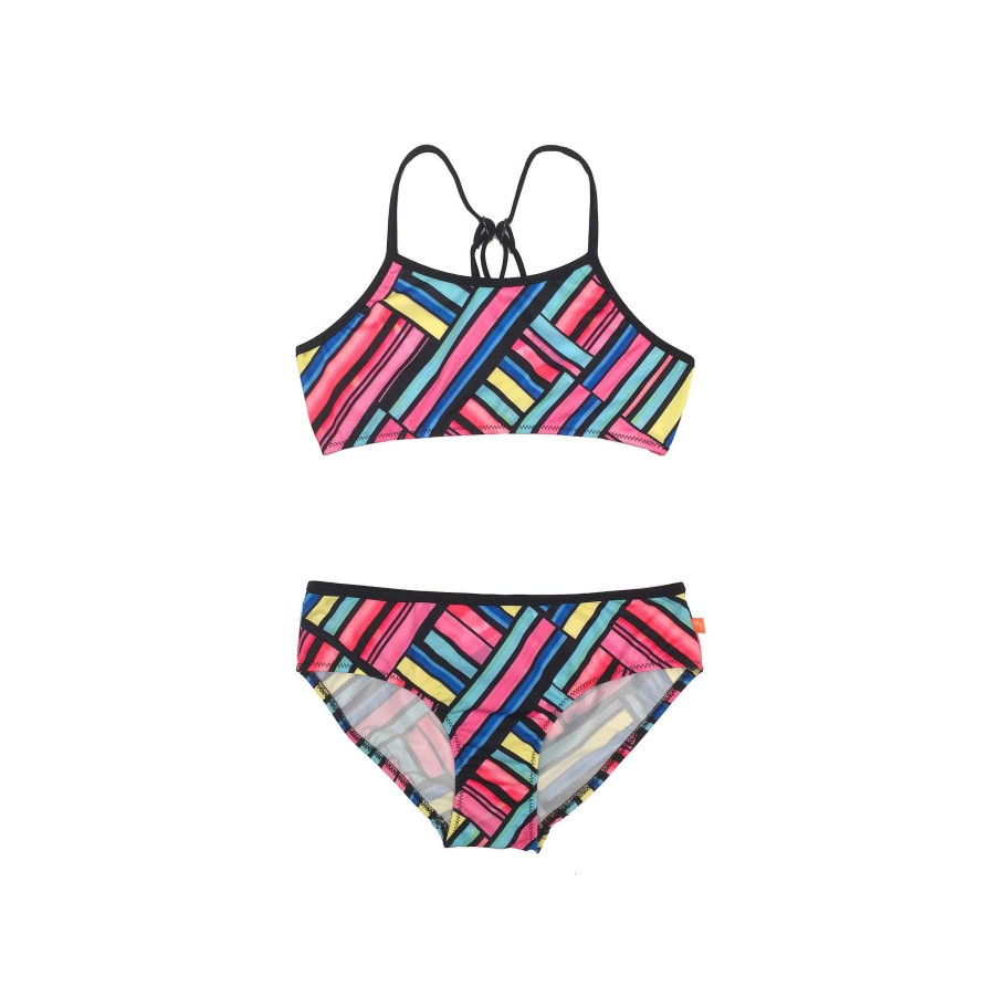 Sista ( Girls Sizes 8-16 ) Salty Ink Bikini | 1131 Kaleidoscope Bikini Rainbow