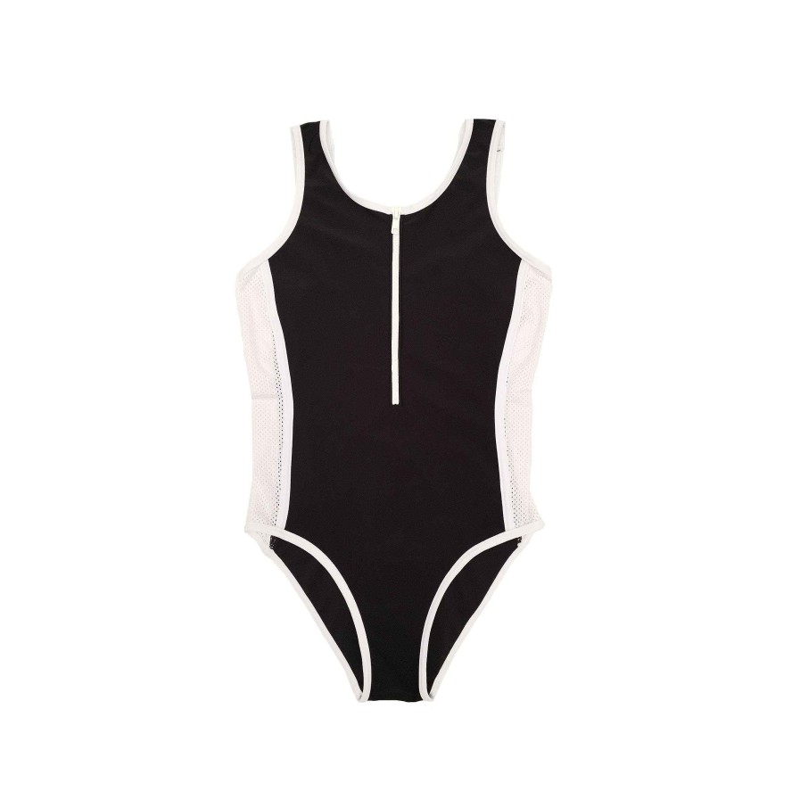 Ladies ( Sizes 6-18 ) Salty Ink One Piece | 245 Salty Sporty One Piece Black