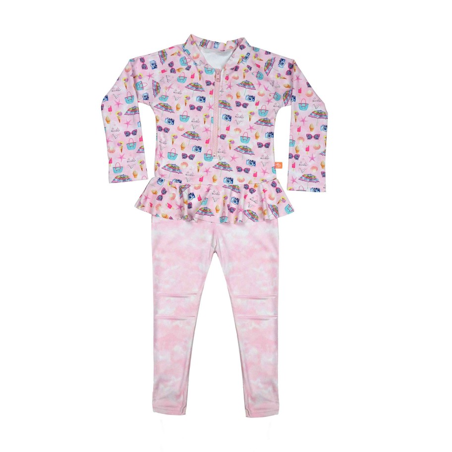 Lil Sista ( Girls Sizes 00-7 ) Salty Ink Onesie | 1268 Miss Onesie Seaside