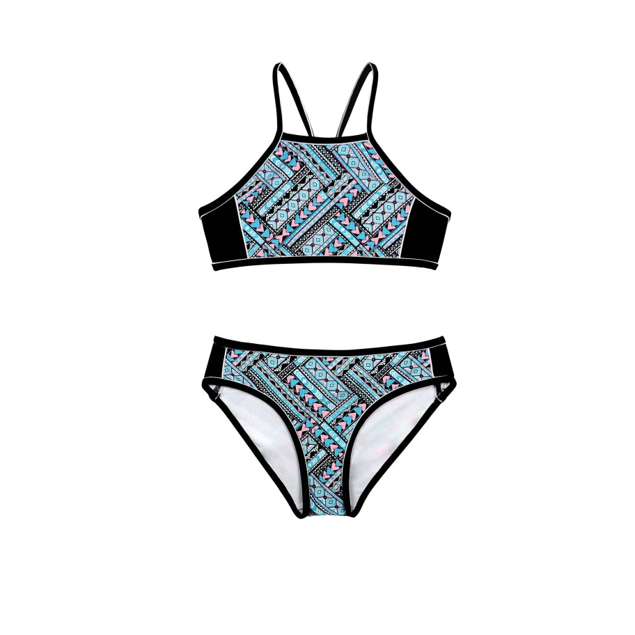 Sista ( Girls Sizes 8-16 ) Salty Ink Bikini | 1315 Tribe Bikini Geo