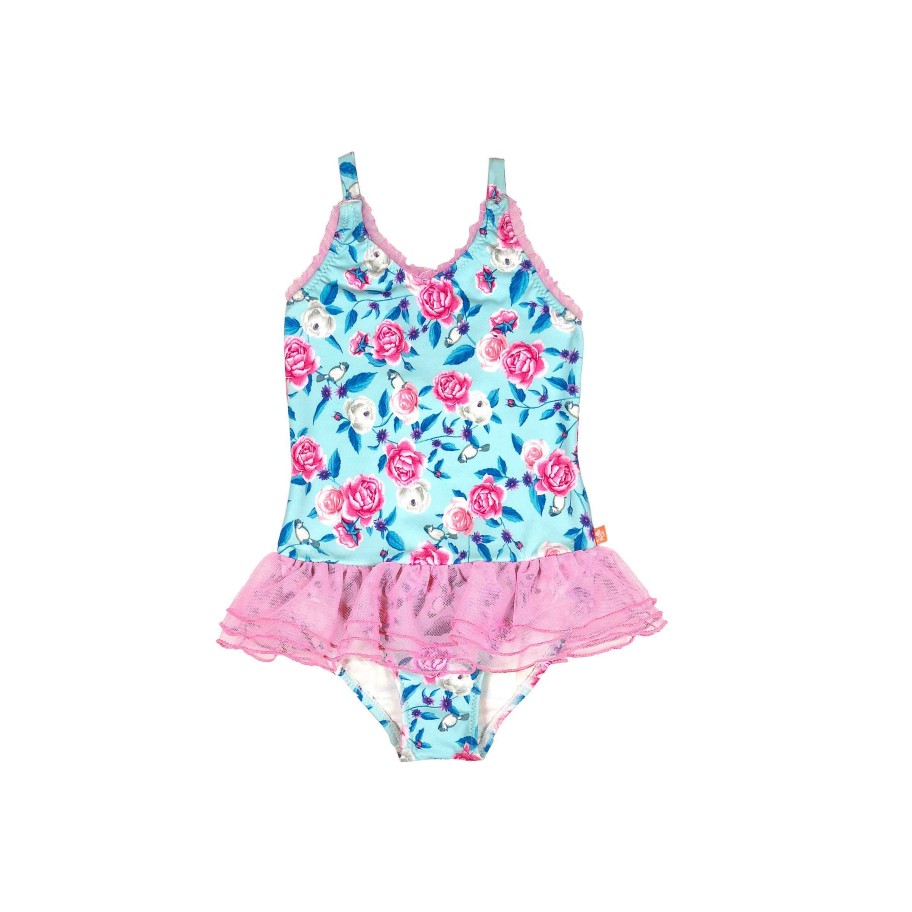 Lil Sista ( Girls Sizes 00-7 ) Salty Ink One Piece | 1139 Miss Bouquet Tu Tu Floral