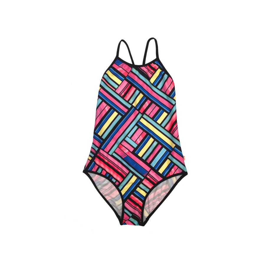 Sista ( Girls Sizes 8-16 ) Salty Ink One Piece | 1001 Kaleidoscope Racer