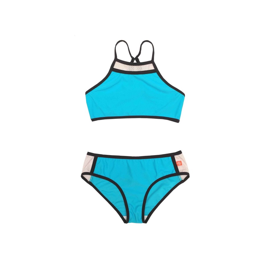 Sista ( Girls Sizes 8-16 ) Salty Ink Bikini | 179 Neon Lights Plain Bikini