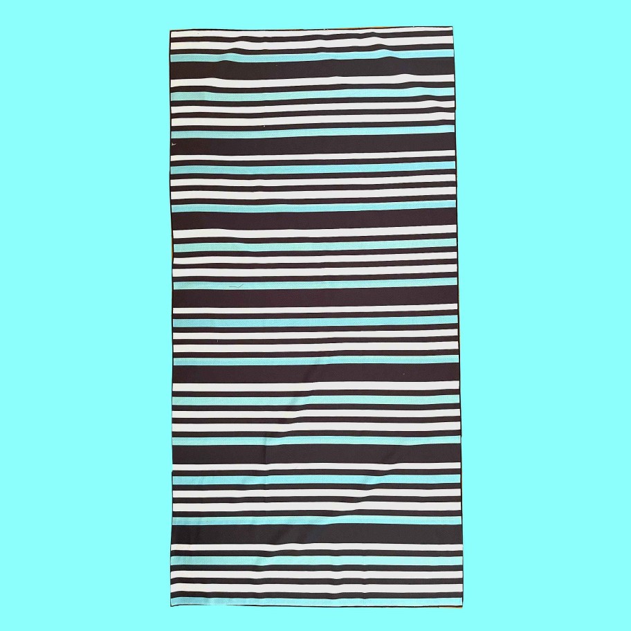 Ladies ( Sizes 6-18 ) Salty Ink Beach Towel | 2060 Tropic Tribe Reversible Towel Black Tropic