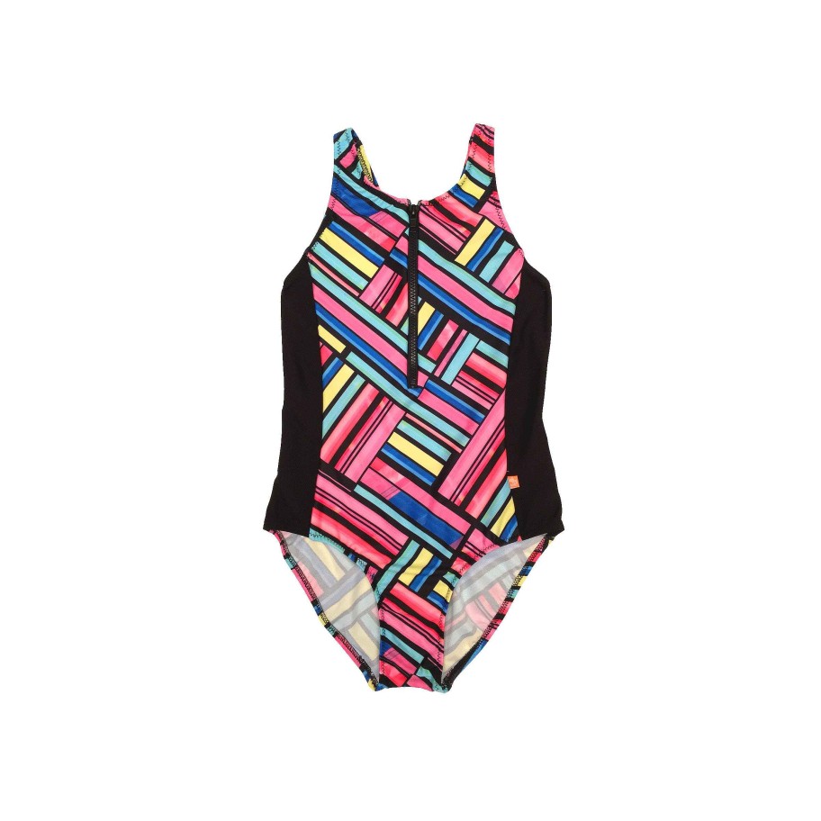 Sista ( Girls Sizes 8-16 ) Salty Ink One Piece | 1130 Kaleidoscope One Piece Rainbow